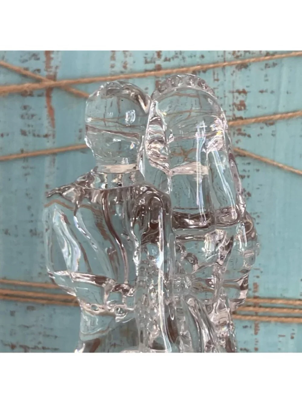 Waterford Crystal Bride and Groom Wedding Couple Figurine Cake Topper